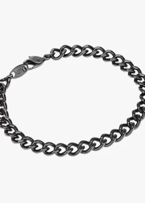 carbonized-titanium-chain-bracelet